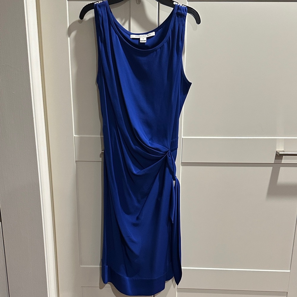 Diane Von Furstenberg Royal Blue Midi Dress